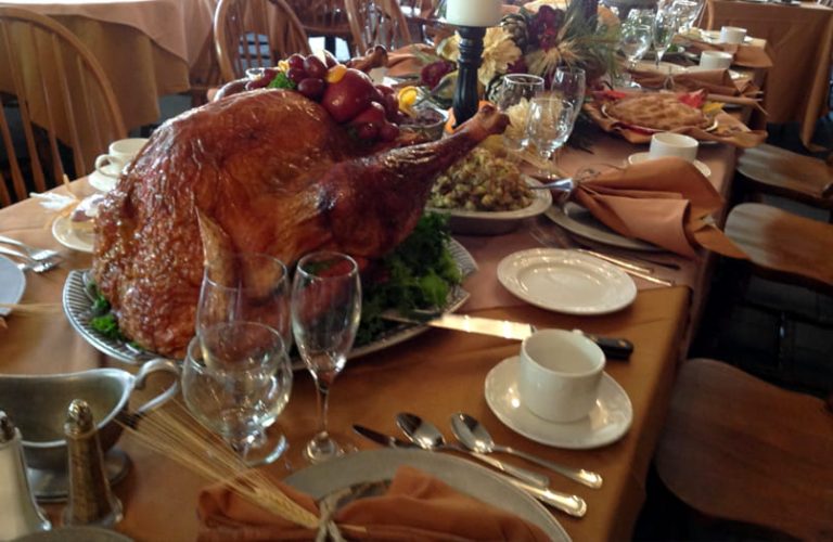 Thanksgiving dinner at Stroudsmoor Country Inn