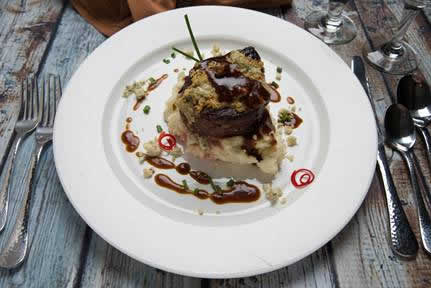 Holidays & Catering 3 Close up of steak and potatoes