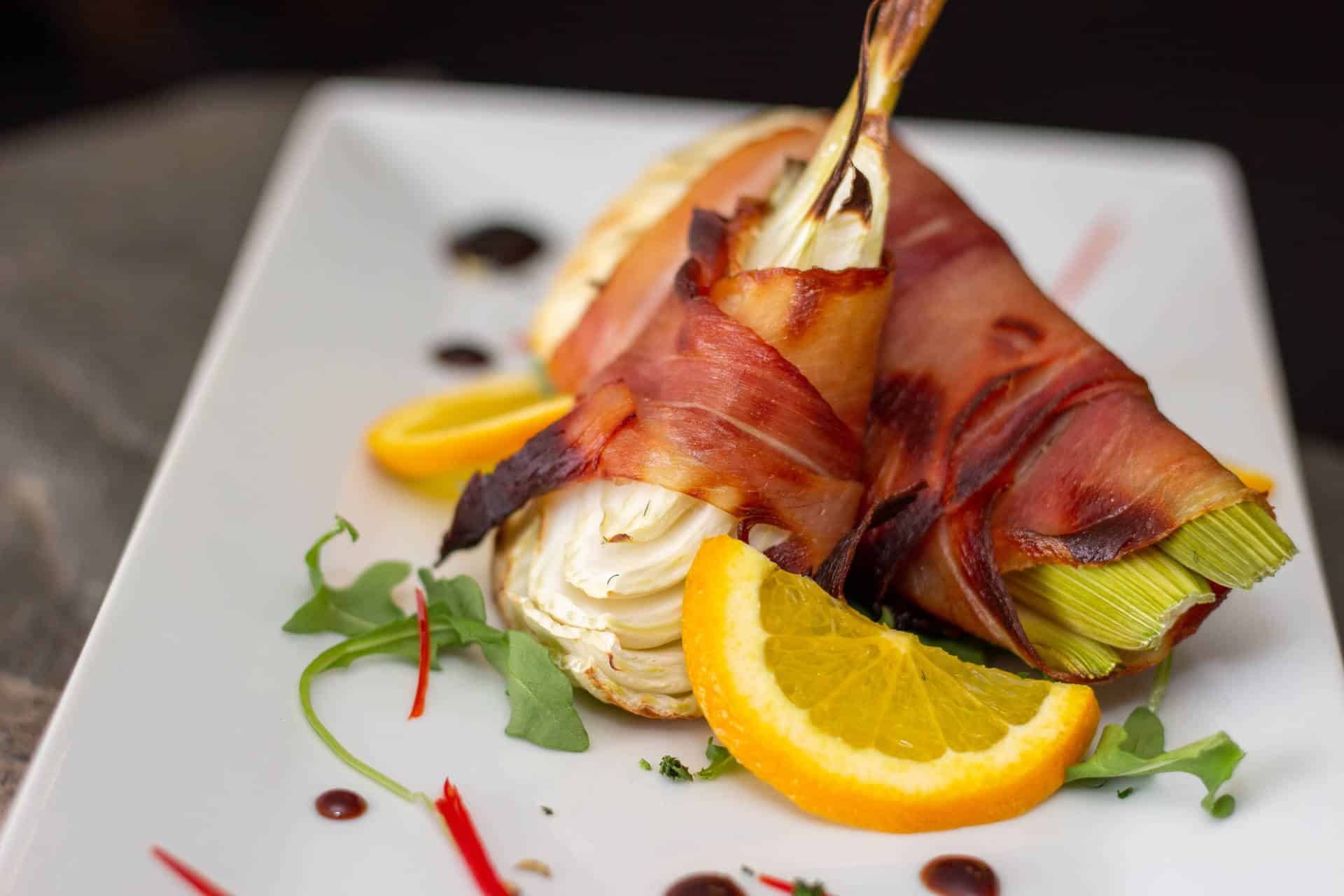 Roasted Prosciutto Wrapped Fennel Stroudsmoor Country Inn