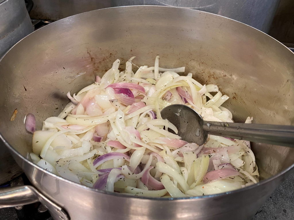 sauteed onions for soup