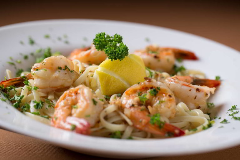 Shrimp and Pasta - Fine Dining