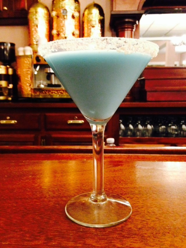 blue winter signature drink